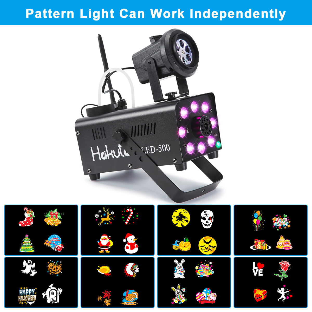 Hakuta Fog Machine with LED Projector Light