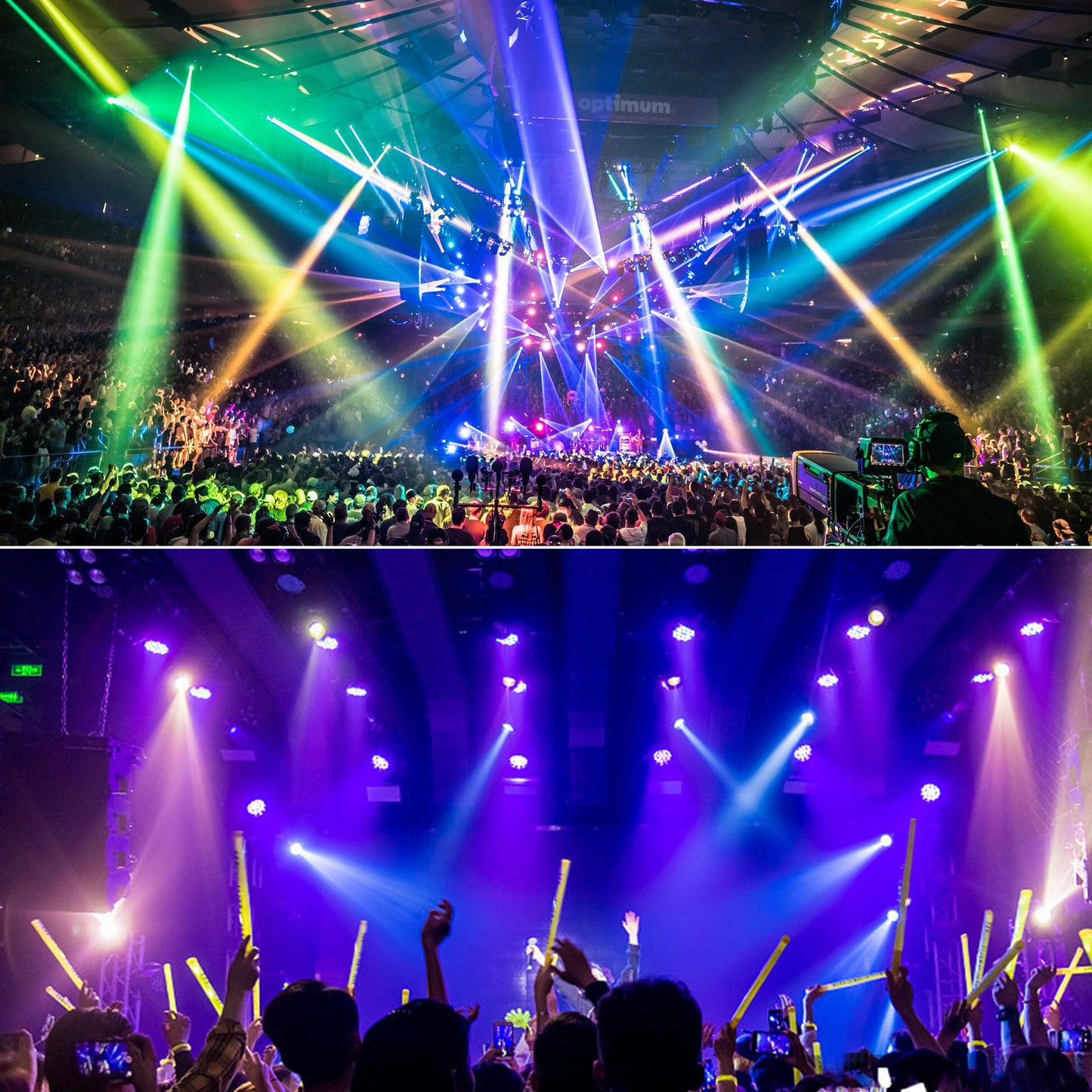 RGB DJ LED Par Lights Sound Activated Stage Lights