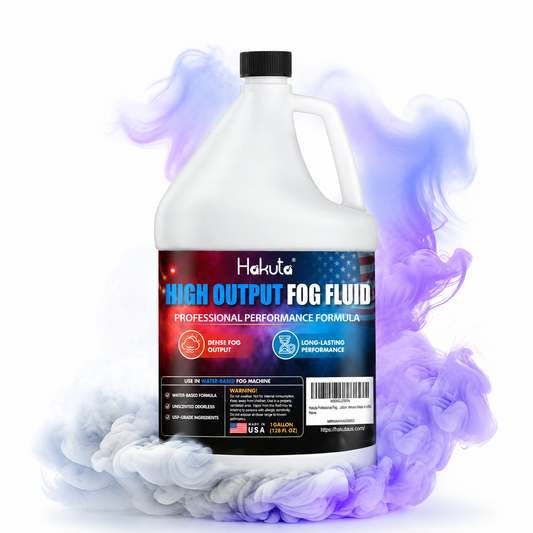 Hakuta Fog Machine Fluid 1Gallon, High Density Fog Juice Water Based Safe for Outdoor and Indoor Use, Universal Compatibility With Standard Fog Machines, Medium Density Long-Lasting Fog Effect