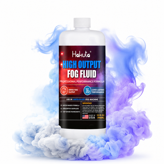 Hakuta High Density Fog Machine Fluid 32oz,Water Based Fog Juice F Safe for Outdoor and Indoor Use, Universal Compatibility With Standard Fog Machines, Medium Density Long-Lasting Fog Effect Visit the HAKUTA Store
