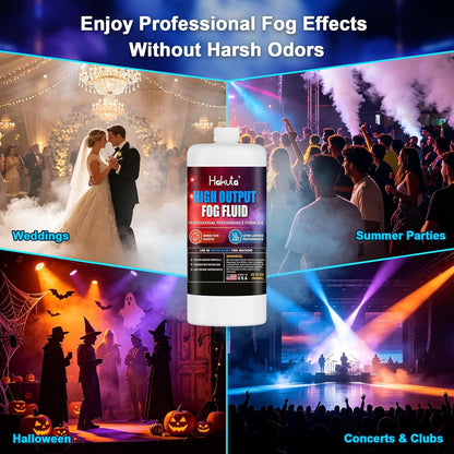 Hakuta High Density Fog Machine Fluid 32oz,Water Based Fog Juice F Safe for Outdoor and Indoor Use, Universal Compatibility With Standard Fog Machines, Medium Density Long-Lasting Fog Effect Visit the HAKUTA Store