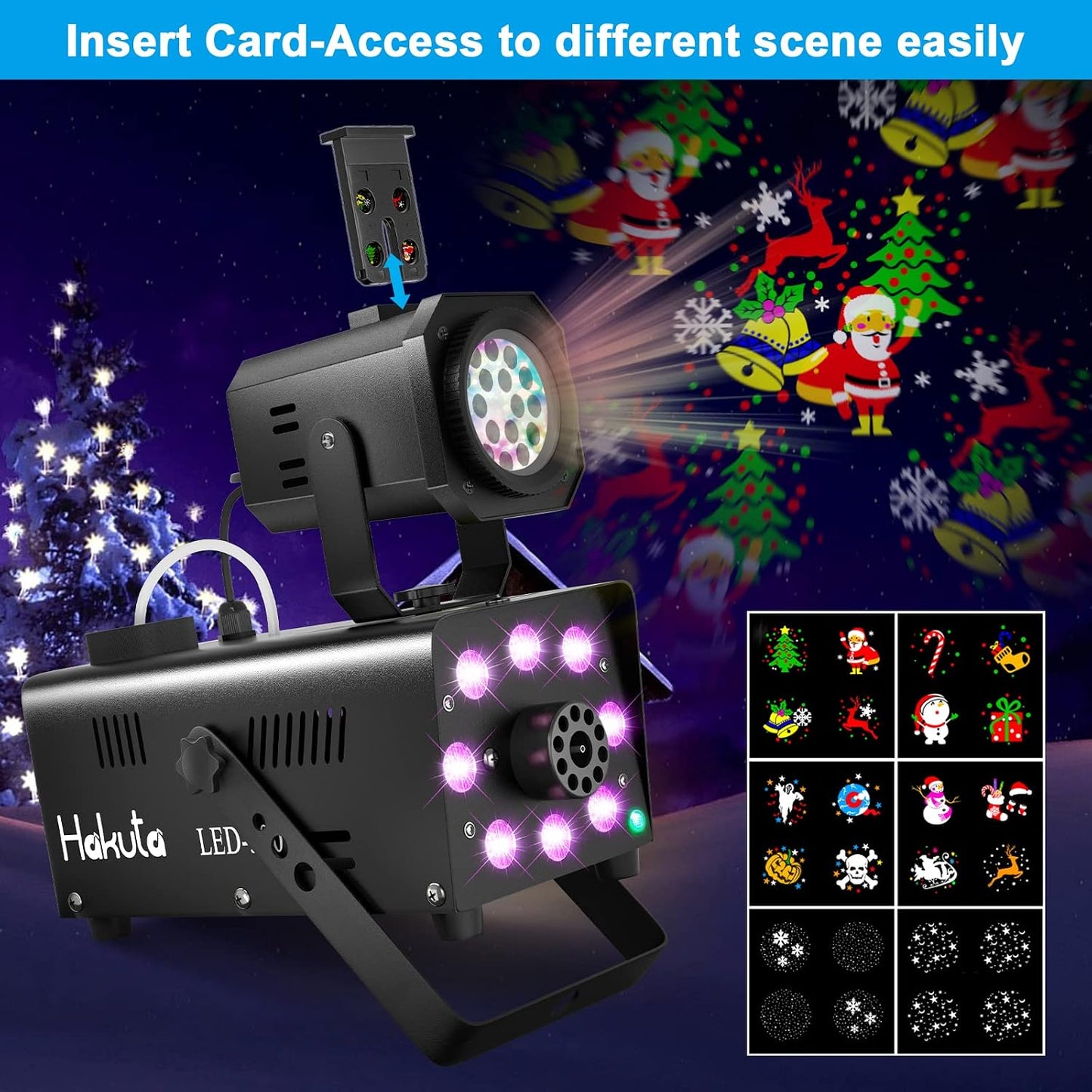 Hakuta Fog Machine with LED Projector Light