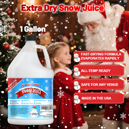 Hakuta Flakes Snow Machine Fluid, Ultra Dry Snow Juice 1 Gallon water based snow liquid