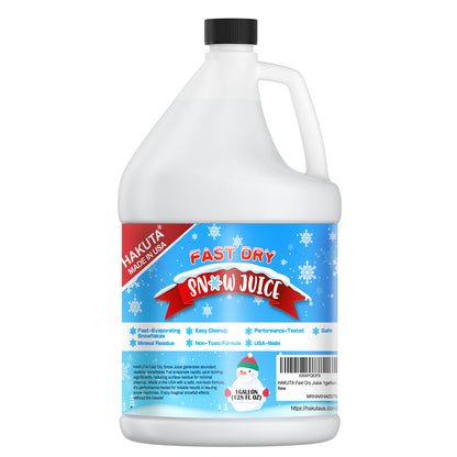 Hakuta Flakes Snow Machine Fluid, Ultra Dry Snow Juice 1 Gallon water based snow liquid