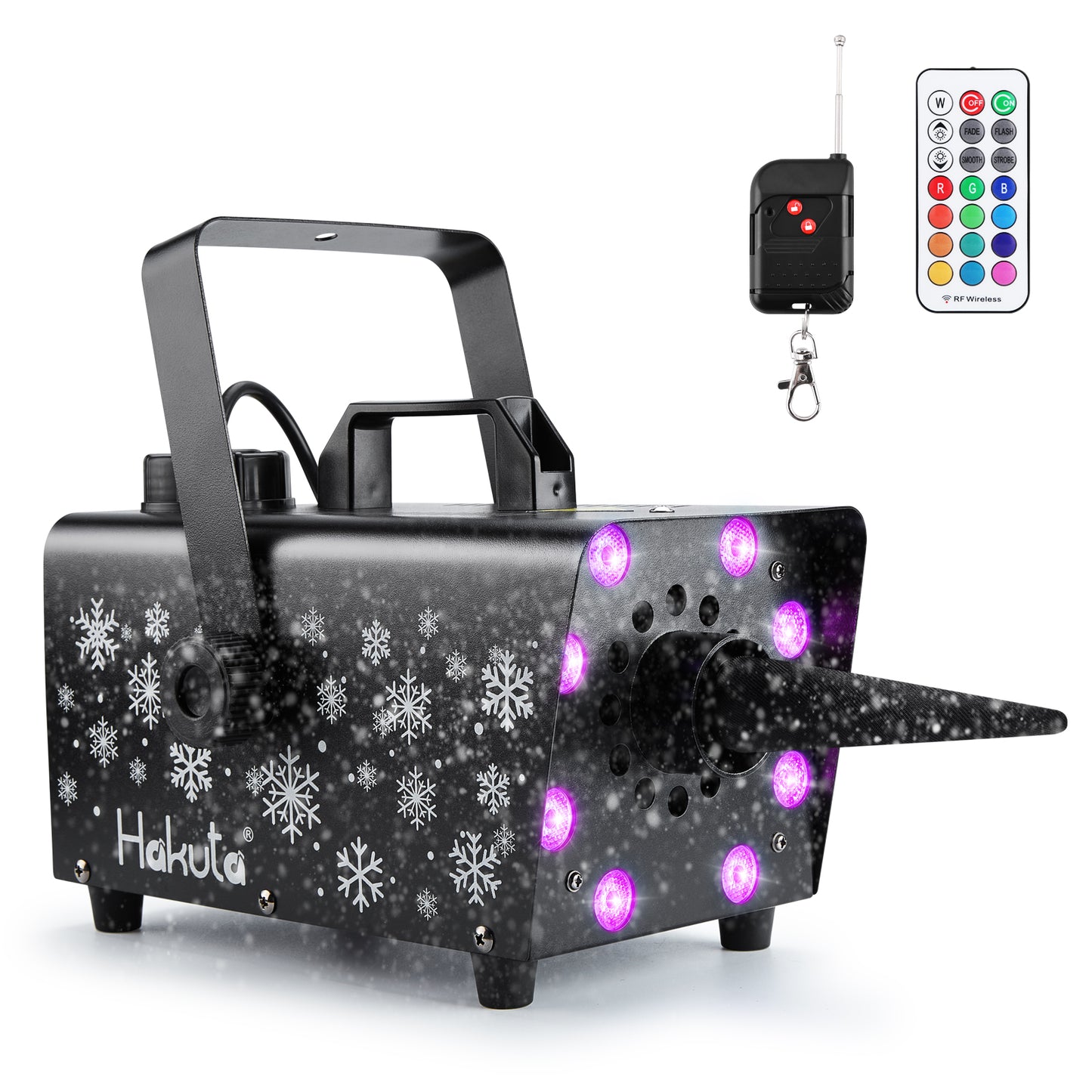 Fog and Snow Machine with LED RGB Lights